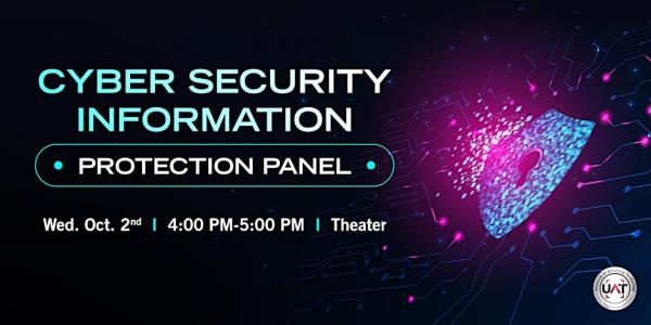 Graphic of Cybersecurity Information Protection Panel on October 2nd